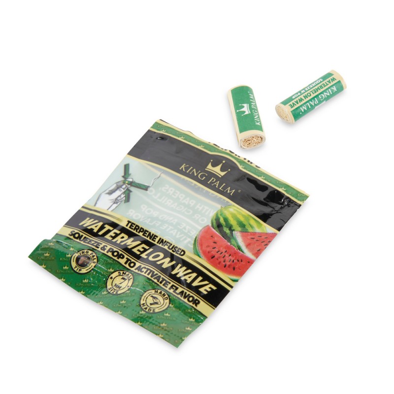 King Palm Filter Flavor Tips Display 50CT, thc, , dry herb, joint, blunt, rolling paper, rolling